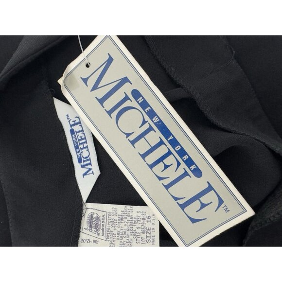 Vintage New York Michele women's maxi skirt black size 16 - Picture 7 of 11